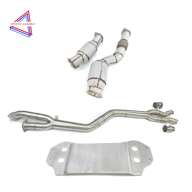 BMW G8X M3/M4 Single Mid Pipe + Downpipe