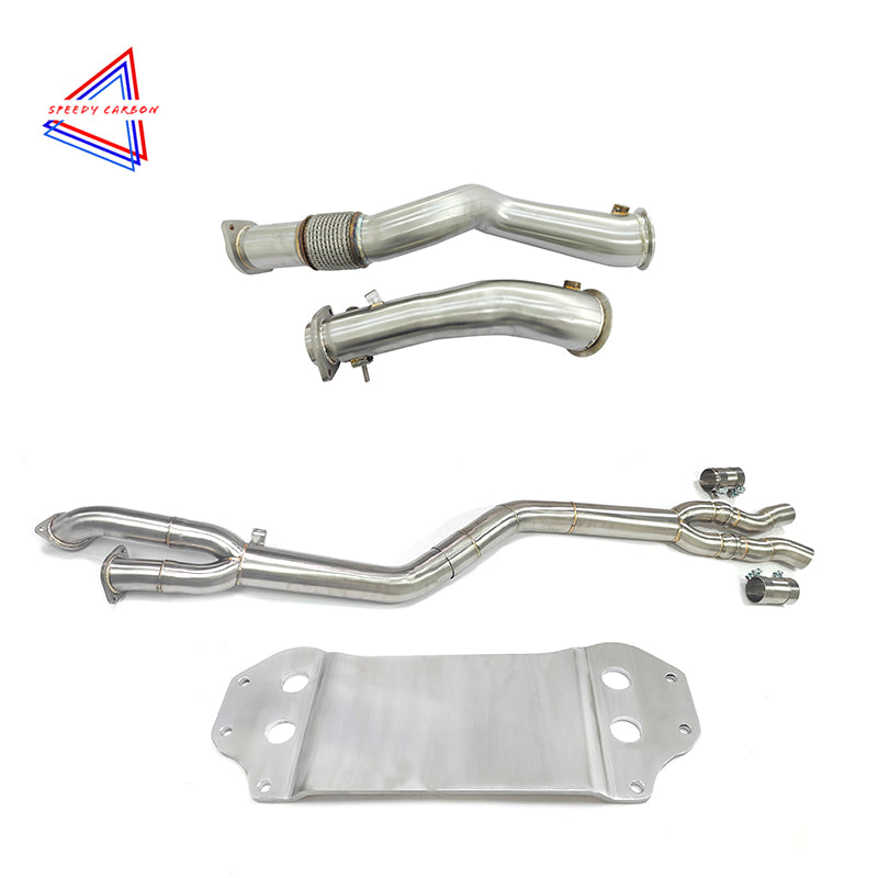 BMW G8X M3/M4 Single Mid Pipe + Downpipe