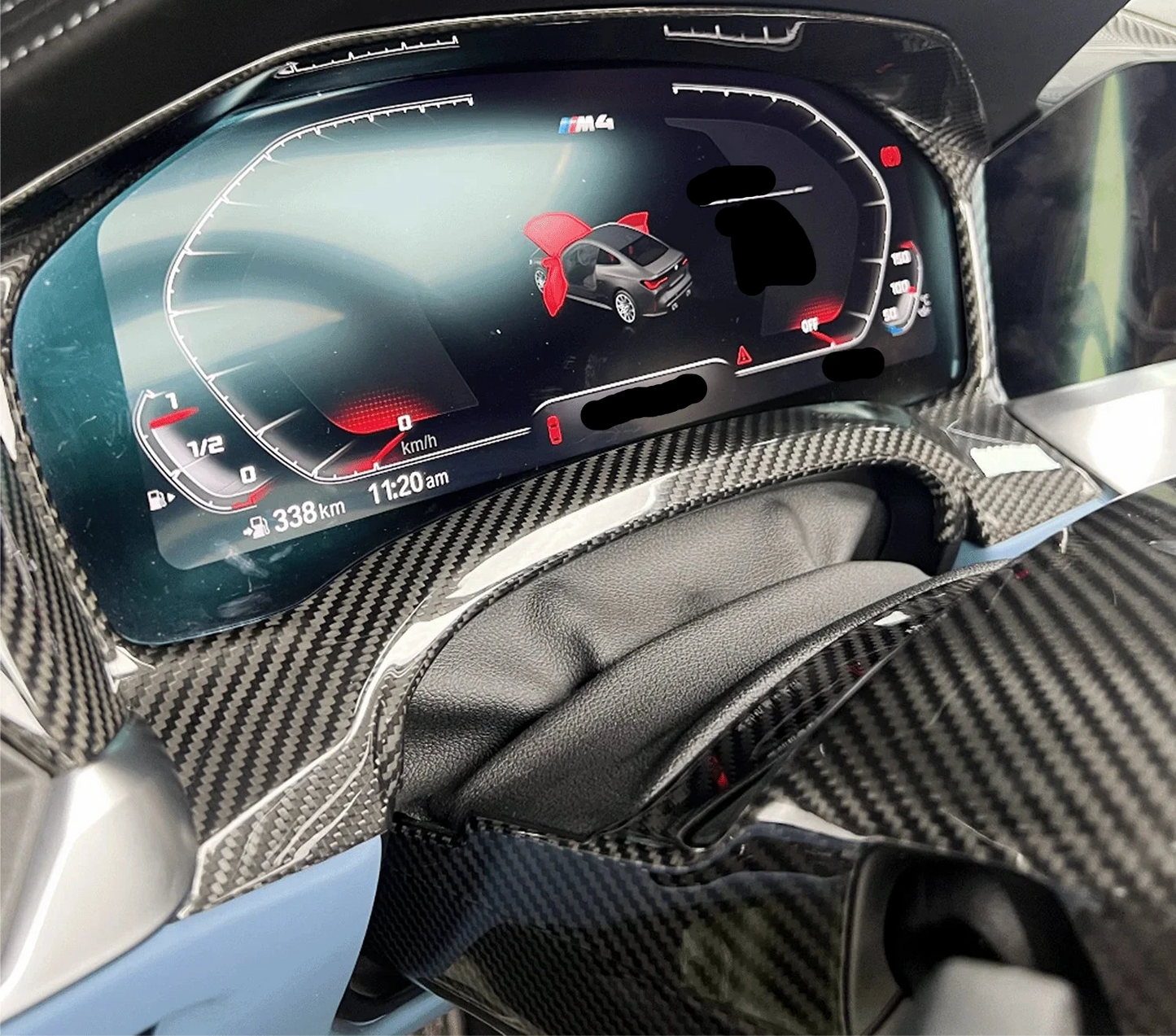 BMW G8X M3/M4 Pre LCI Carbon Fiber Dash Screen Cover