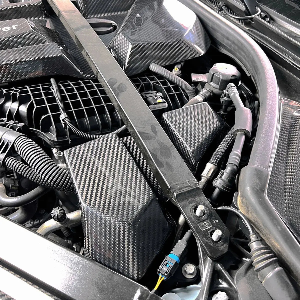 BMW G8X M3/M4 Carbon Fiber Engine Bay Electrical Cover/ECU Cover