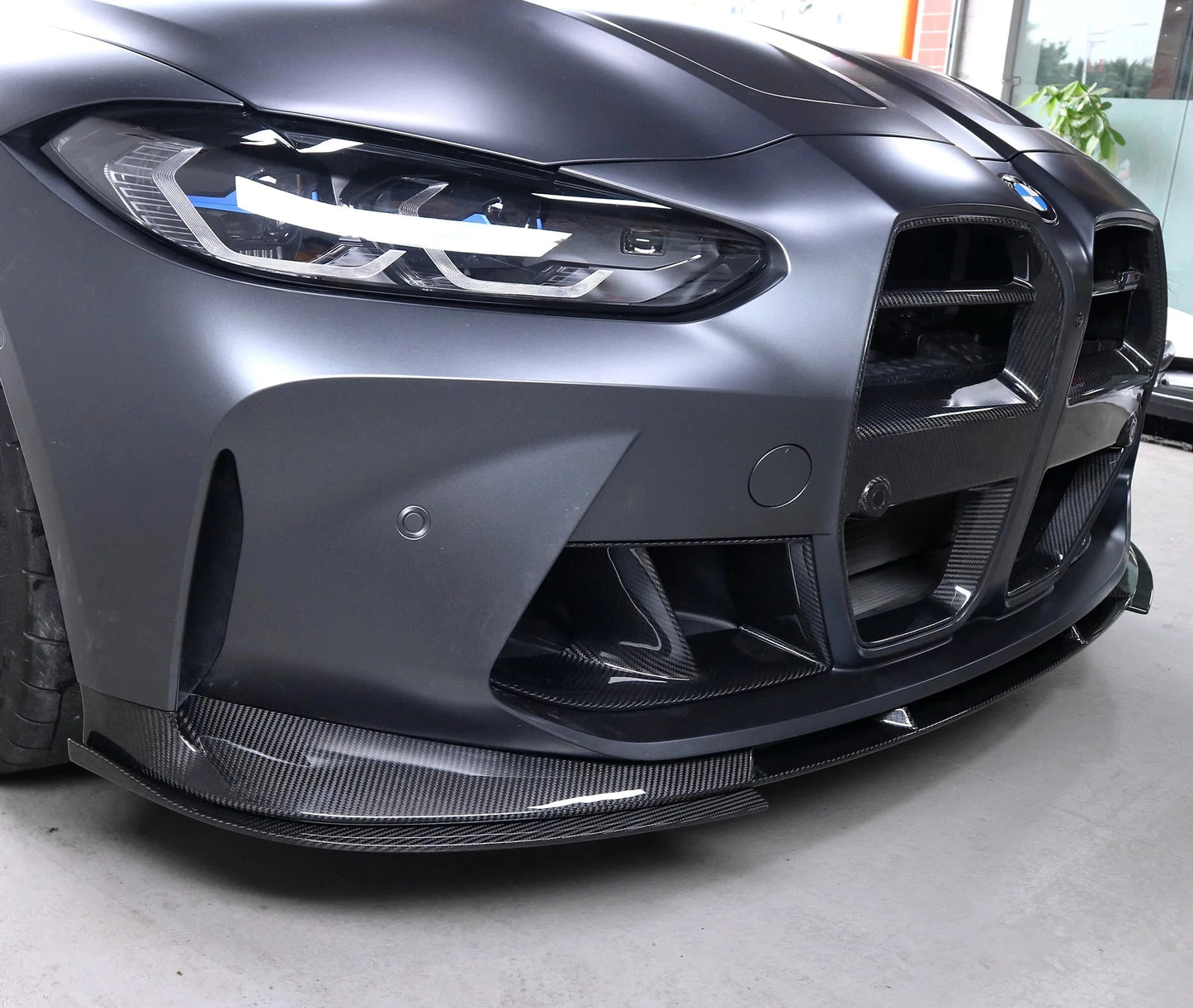 BMW G8X M3/M4 Carbon Fiber Front Lip 3D Style