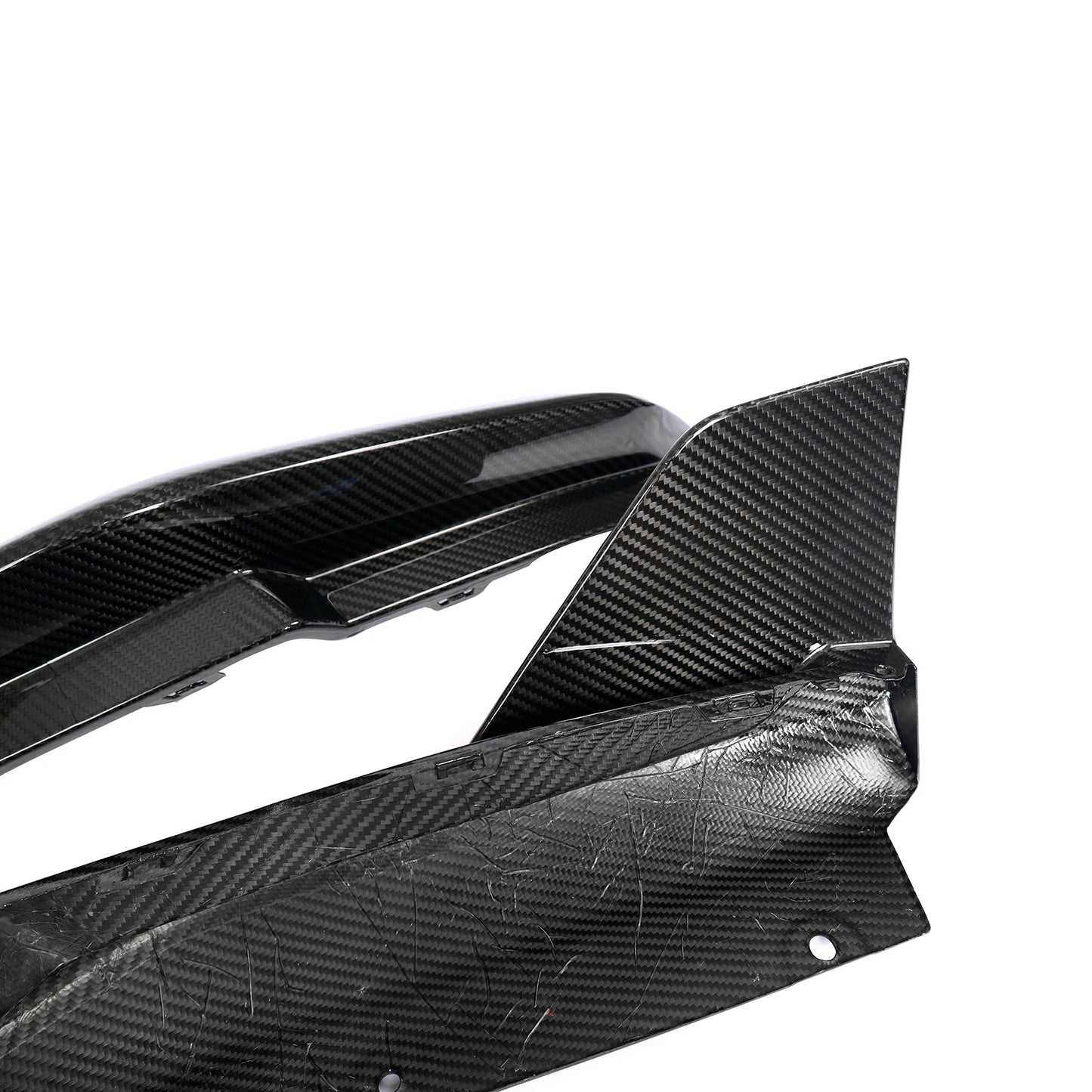 BMW G8X M3/M4 Full Carbon Fiber Rear Bumper Side Splitters