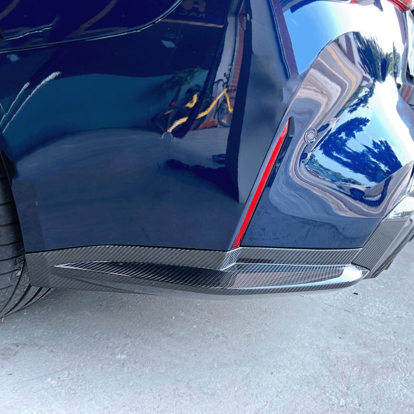 BMW G8X M3/M4 Carbon Fiber Rear Canard Splitters