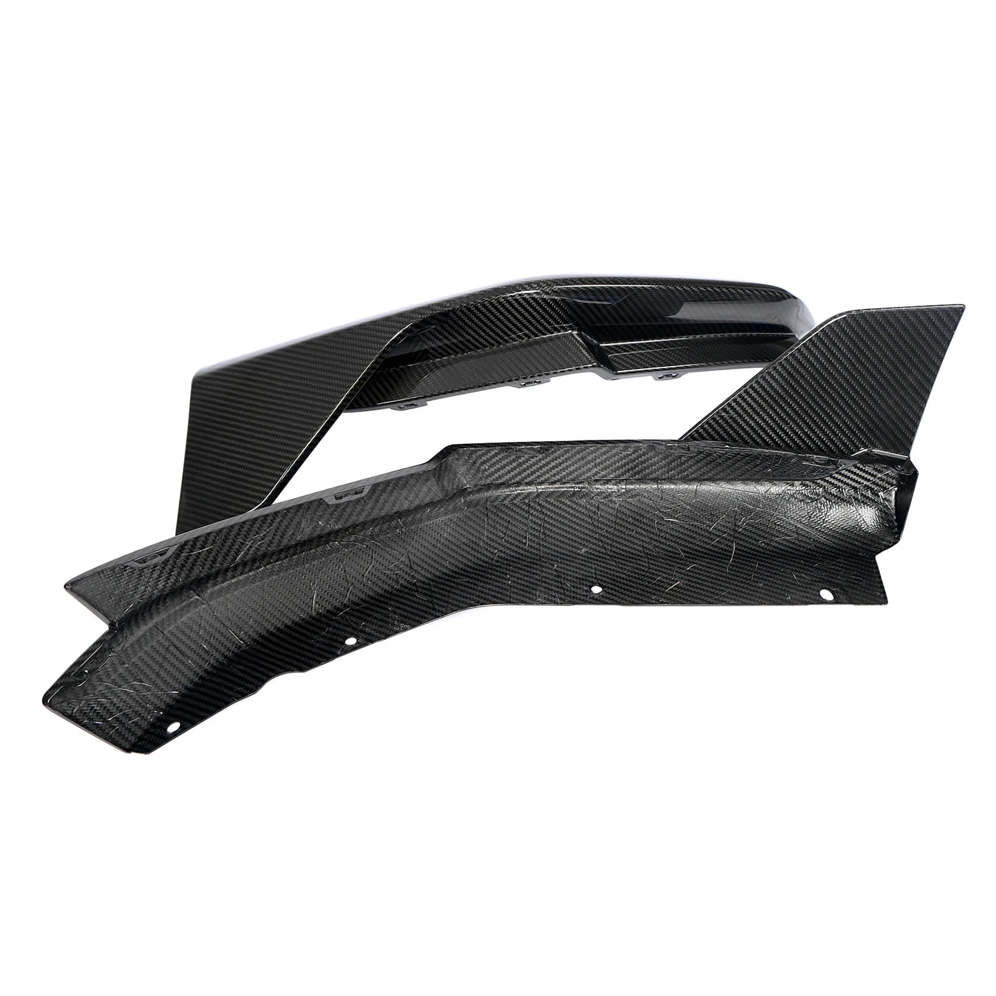 BMW G8X M3/M4 Full Carbon Fiber Rear Bumper Side Splitters