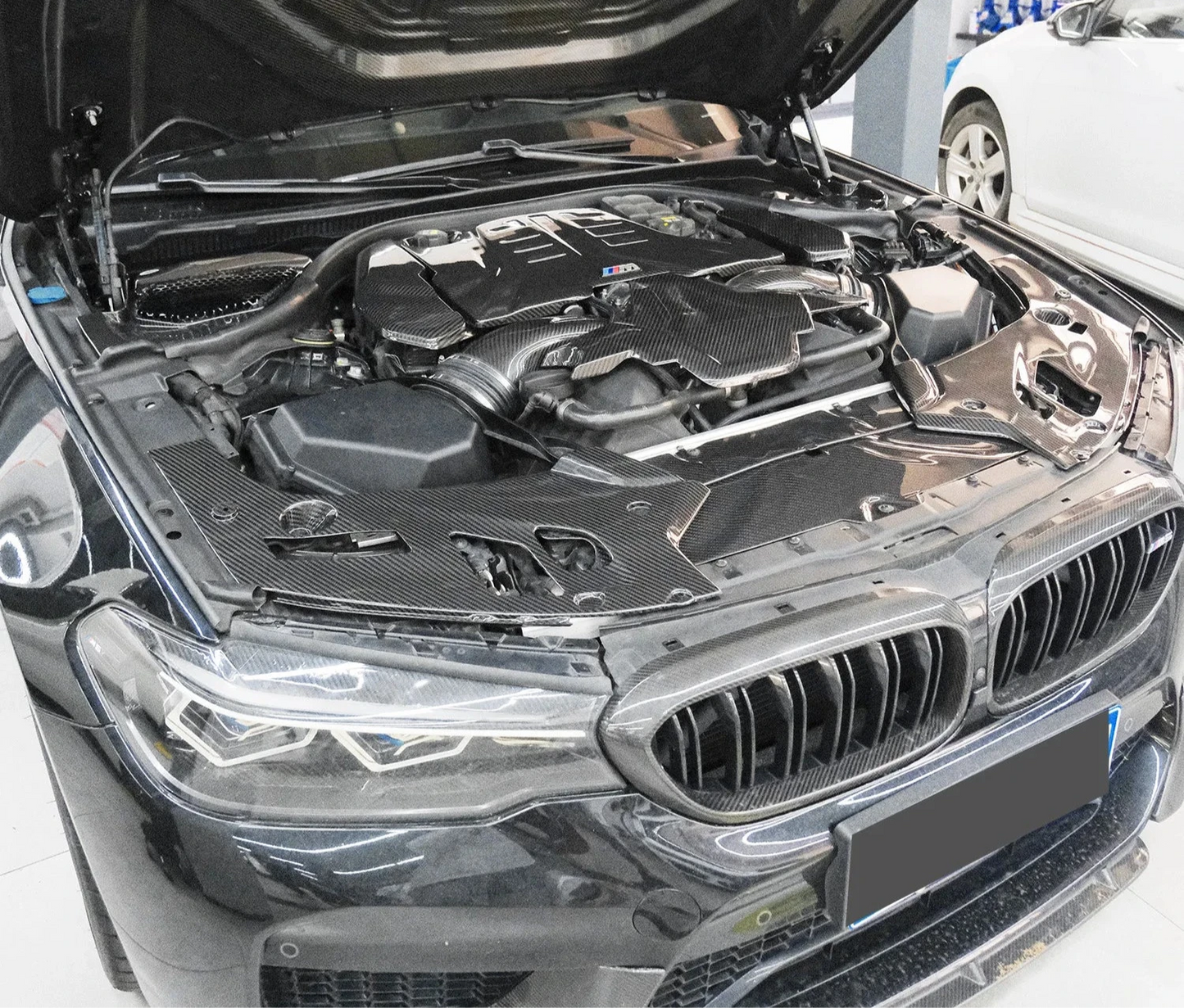 BMW F90 M5 Carbon Fiber Coolant Shroud Cover