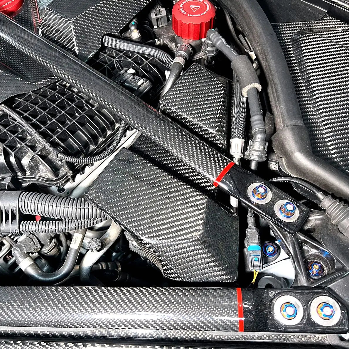 BMW G8X M3/M4 Carbon Fiber Engine Bay Electrical Cover/ECU Cover